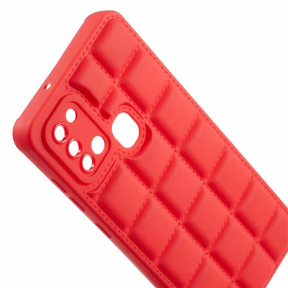 For Samsung Galaxy A21s TPU Case Cover Down Jacket Scratch-proof Mobile Phone Cover