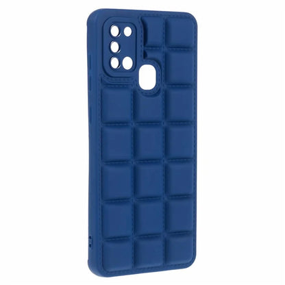 For Samsung Galaxy A21s TPU Case Cover Down Jacket Scratch-proof Mobile Phone Cover