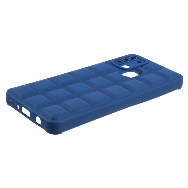 For Samsung Galaxy A21s TPU Case Cover Down Jacket Scratch-proof Mobile Phone Cover
