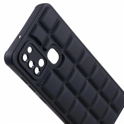 For Samsung Galaxy A21s TPU Case Cover Down Jacket Scratch-proof Mobile Phone Cover