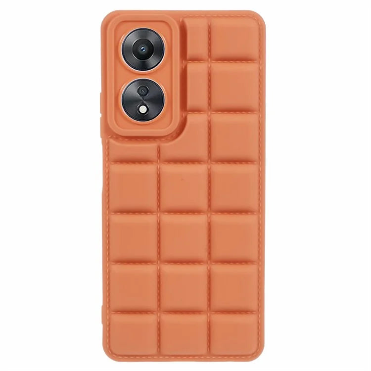 For Oppo A78 5G / A58 5G Case TPU Shock Absorbing Down Jacket Smart Phone Cover