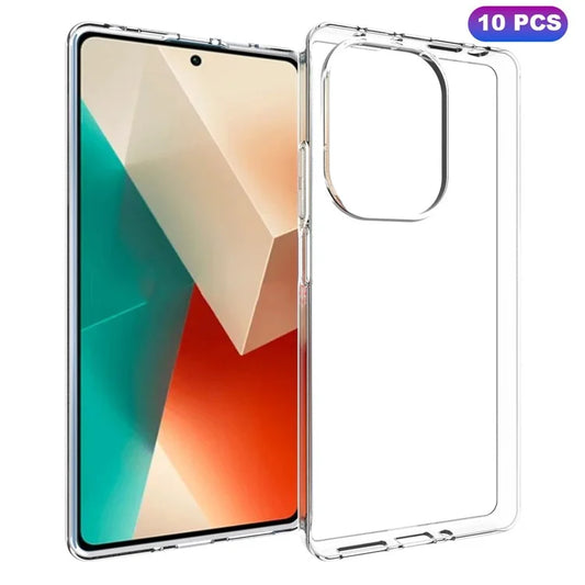 10Pcs / Pack For Xiaomi Redmi Note 13 Pro 4G / Poco M6 Pro 4G Clear Case Watermark-Free TPU Cover