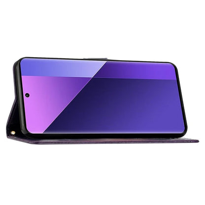 For Xiaomi 14 Case Wallet Card Slots Leather Phone Cover Butterfly Pattern