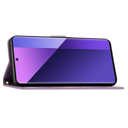 For Xiaomi 14 Case Wallet Card Slots Leather Phone Cover Butterfly Pattern