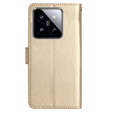 For Xiaomi 14 Case Wallet Card Slots Leather Phone Cover Butterfly Pattern