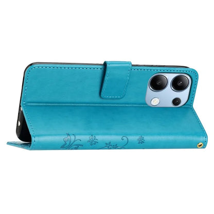 For Xiaomi Redmi Note 13 4G Case Wallet Stand Butterfly Leather Flip Phone Cover