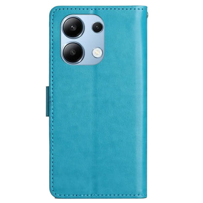 For Xiaomi Redmi Note 13 4G Case Wallet Stand Butterfly Leather Flip Phone Cover