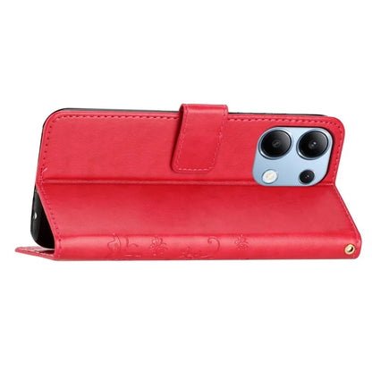 For Xiaomi Redmi Note 13 4G Case Wallet Stand Butterfly Leather Flip Phone Cover