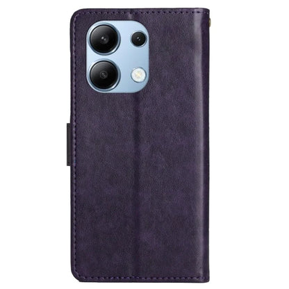 For Xiaomi Redmi Note 13 4G Case Wallet Stand Butterfly Leather Flip Phone Cover
