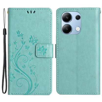 For Xiaomi Redmi Note 13 4G Case Wallet Stand Butterfly Leather Flip Phone Cover