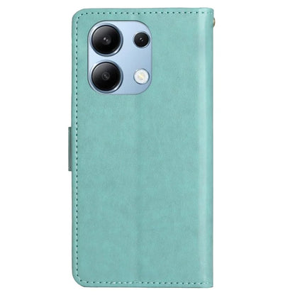 For Xiaomi Redmi Note 13 4G Case Wallet Stand Butterfly Leather Flip Phone Cover