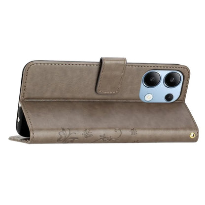 For Xiaomi Redmi Note 13 4G Case Wallet Stand Butterfly Leather Flip Phone Cover