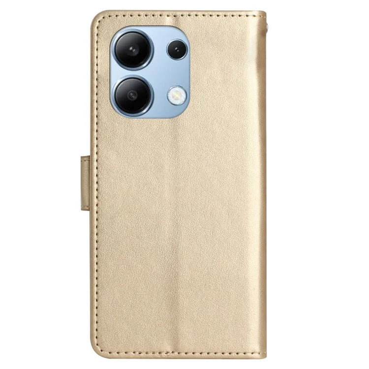 For Xiaomi Redmi Note 13 4G Case Wallet Stand Butterfly Leather Flip Phone Cover