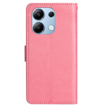 For Xiaomi Redmi Note 13 4G Case Wallet Stand Butterfly Leather Flip Phone Cover