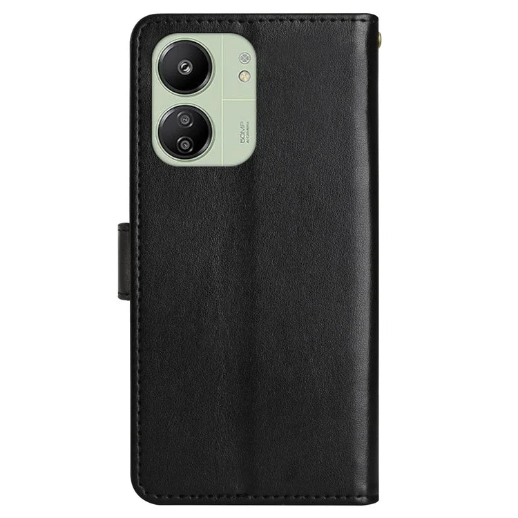 For Xiaomi Redmi 13C 4G / Poco C65 4G Leather Case Butterfly Phone Wallet Cover