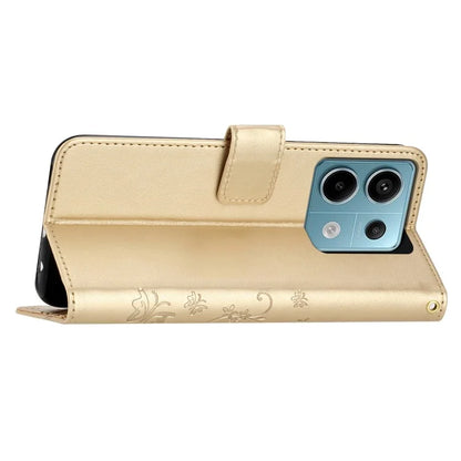 For Xiaomi Redmi Note 13 Pro 5G / Poco X6 5G Case Leather Wallet Cover Butterfly Imprinted