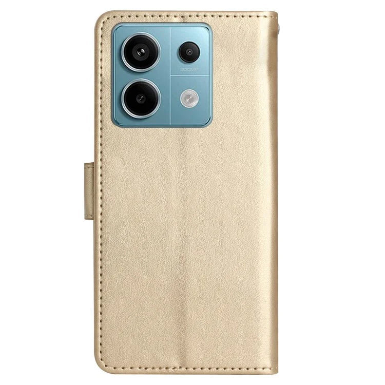 For Xiaomi Redmi Note 13 Pro 5G / Poco X6 5G Case Leather Wallet Cover Butterfly Imprinted