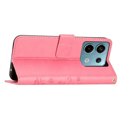 For Xiaomi Redmi Note 13 Pro 5G / Poco X6 5G Case Leather Wallet Cover Butterfly Imprinted