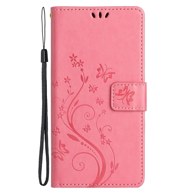 For Xiaomi Redmi Note 13 Pro 5G / Poco X6 5G Case Leather Wallet Cover Butterfly Imprinted