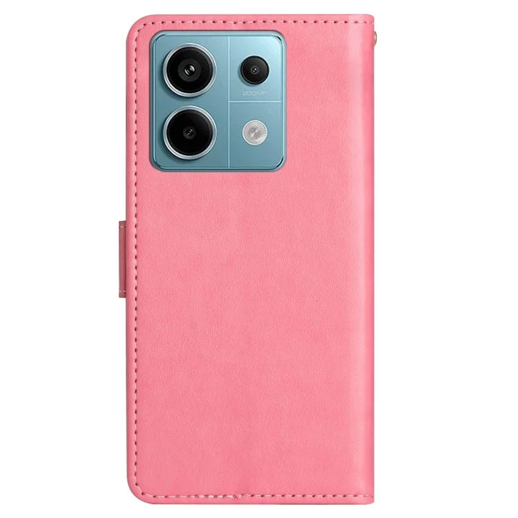 For Xiaomi Redmi Note 13 Pro 5G / Poco X6 5G Case Leather Wallet Cover Butterfly Imprinted