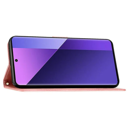 For Xiaomi Redmi Note 13 Pro 5G / Poco X6 5G Case Leather Wallet Cover Butterfly Imprinted