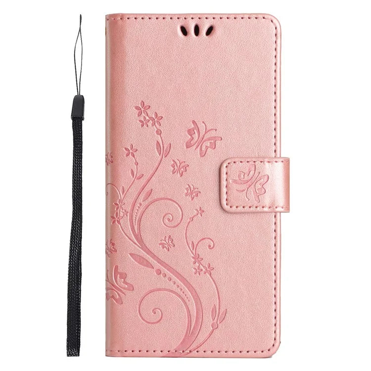 For Xiaomi Redmi Note 13 Pro 5G / Poco X6 5G Case Leather Wallet Cover Butterfly Imprinted