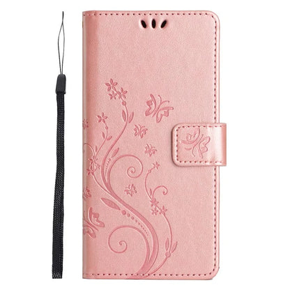 For Xiaomi Redmi Note 13 Pro 5G / Poco X6 5G Case Leather Wallet Cover Butterfly Imprinted