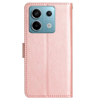 For Xiaomi Redmi Note 13 Pro 5G / Poco X6 5G Case Leather Wallet Cover Butterfly Imprinted
