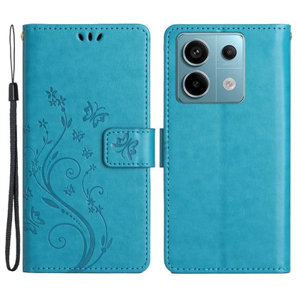 For Xiaomi Redmi Note 13 Pro 5G / Poco X6 5G Case Leather Wallet Cover Butterfly Imprinted