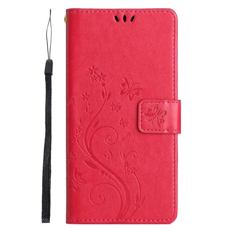 For Xiaomi Redmi Note 13 Pro 5G / Poco X6 5G Case Leather Wallet Cover Butterfly Imprinted