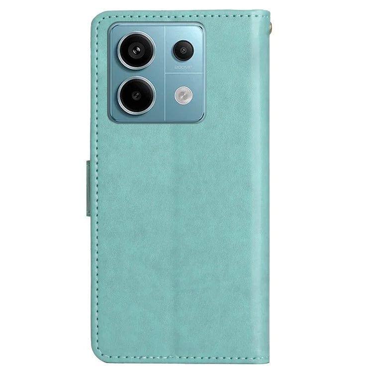 For Xiaomi Redmi Note 13 Pro 5G / Poco X6 5G Case Leather Wallet Cover Butterfly Imprinted