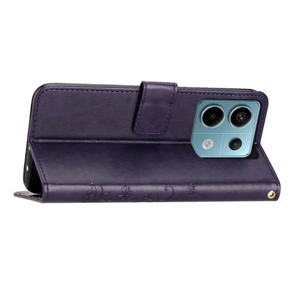 For Xiaomi Redmi Note 13 Pro 5G / Poco X6 5G Case Leather Wallet Cover Butterfly Imprinted