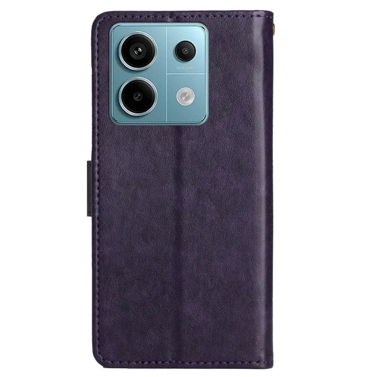 For Xiaomi Redmi Note 13 Pro 5G / Poco X6 5G Case Leather Wallet Cover Butterfly Imprinted