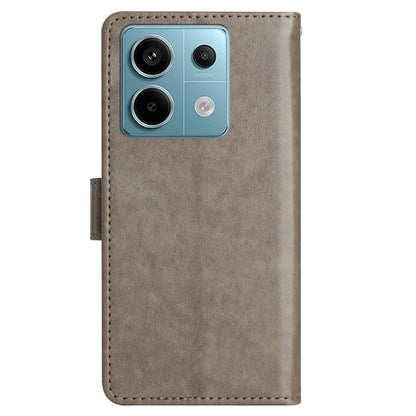 For Xiaomi Redmi Note 13 Pro 5G / Poco X6 5G Case Leather Wallet Cover Butterfly Imprinted