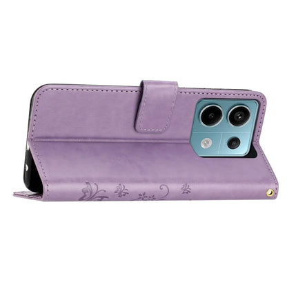 For Xiaomi Redmi Note 13 Pro 5G / Poco X6 5G Case Leather Wallet Cover Butterfly Imprinted