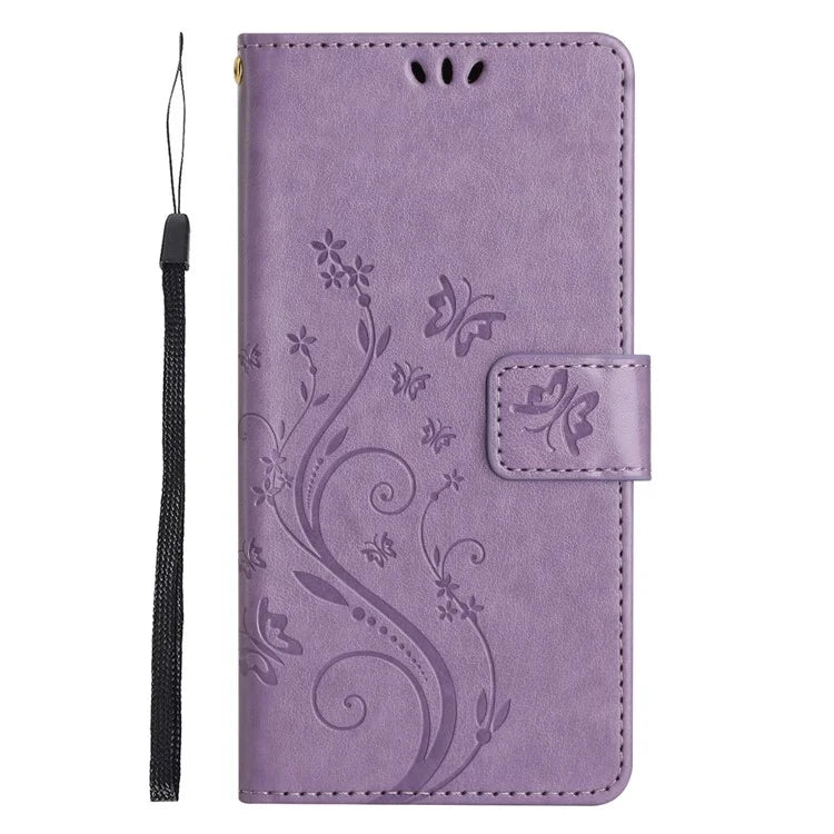 For Xiaomi Redmi Note 13 Pro 5G / Poco X6 5G Case Leather Wallet Cover Butterfly Imprinted