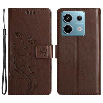 For Xiaomi Redmi Note 13 Pro 5G / Poco X6 5G Case Leather Wallet Cover Butterfly Imprinted