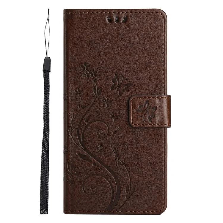 For Xiaomi Redmi Note 13 Pro 5G / Poco X6 5G Case Leather Wallet Cover Butterfly Imprinted
