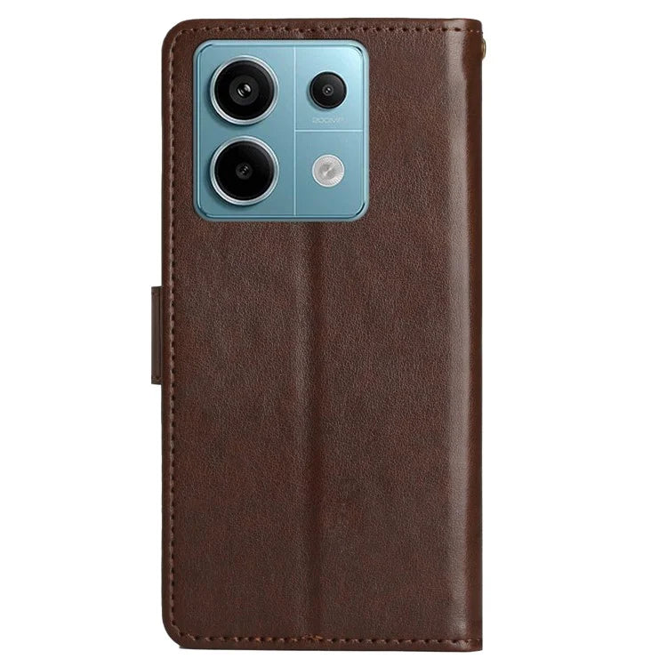 For Xiaomi Redmi Note 13 Pro 5G / Poco X6 5G Case Leather Wallet Cover Butterfly Imprinted