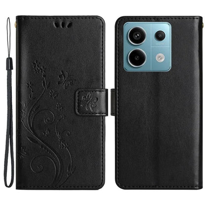 For Xiaomi Redmi Note 13 Pro 5G / Poco X6 5G Case Leather Wallet Cover Butterfly Imprinted