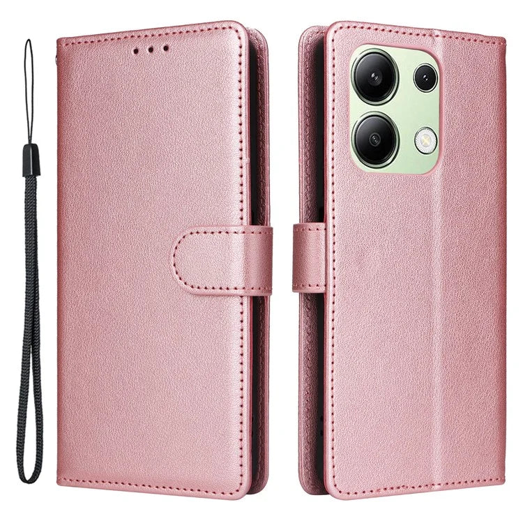 For Xiaomi Redmi Note 13 4G Wallet Case PU Leather Flip Phone Cover with Stand