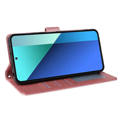 For Xiaomi Redmi Note 13 4G Wallet Case PU Leather Flip Phone Cover with Stand