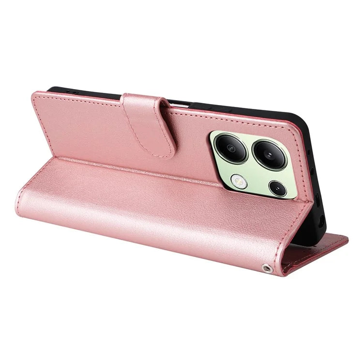 For Xiaomi Redmi Note 13 4G Wallet Case PU Leather Flip Phone Cover with Stand