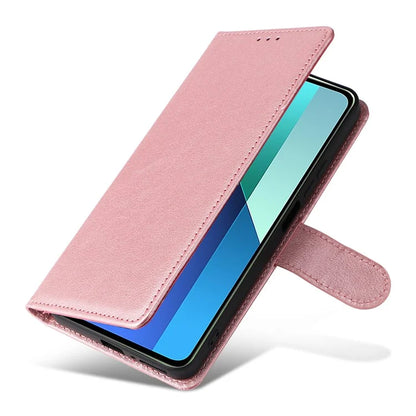 For Xiaomi Redmi Note 13 4G Wallet Case PU Leather Flip Phone Cover with Stand