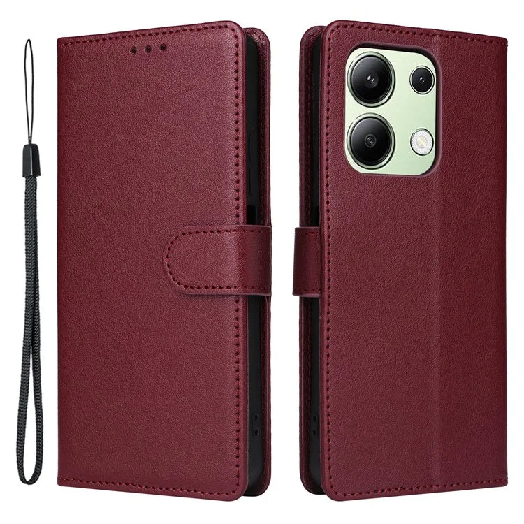 For Xiaomi Redmi Note 13 4G Wallet Case PU Leather Flip Phone Cover with Stand