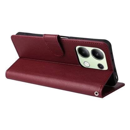 For Xiaomi Redmi Note 13 4G Wallet Case PU Leather Flip Phone Cover with Stand