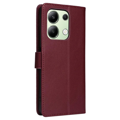 For Xiaomi Redmi Note 13 4G Wallet Case PU Leather Flip Phone Cover with Stand
