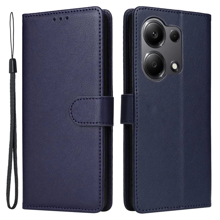 For Xiaomi Redmi Note 13 Pro 4G / Poco M6 Pro 4G Leather Case Card Slots Phone Stand Cover