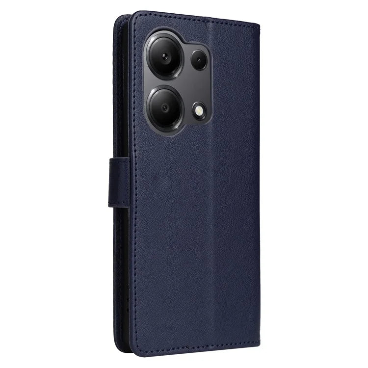 For Xiaomi Redmi Note 13 Pro 4G / Poco M6 Pro 4G Leather Case Card Slots Phone Stand Cover