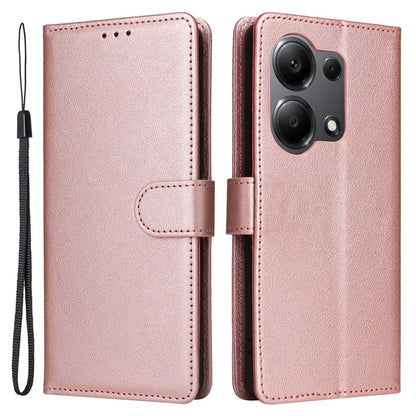For Xiaomi Redmi Note 13 Pro 4G / Poco M6 Pro 4G Leather Case Card Slots Phone Stand Cover